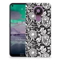 Nokia 3.4 | TPU Case | Black Flowers