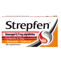 Strepfen Sinaasappel Suikervrij Zuigtabletten