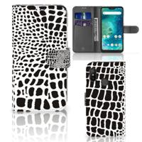 Xiaomi Mi A2 Lite | Telefoonhoesje | Met pasjeshouder | Slangenprint