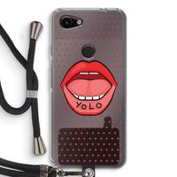 Yolo Denise: Pixel 3a Transparant Hoesje met koord