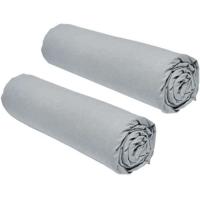 Set van 2 vellen deksels vandaag essentieel - 140 x 190 cm - 2 personen - 100% katoen - staal