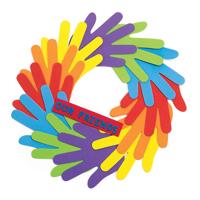 Colorations Happy hands foam vormen, 150st.