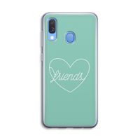 Friends heart pastel: Samsung Galaxy A40 Transparant Hoesje