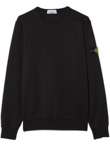 Stone Island Junior sweat à motif Compass signature - Noir