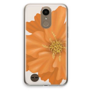 Orange Ellila flower: LG K10 (2017) Transparant Hoesje