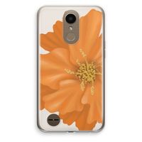 Orange Ellila flower: LG K10 (2017) Transparant Hoesje