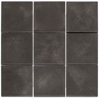 Tegelsample: The Mosaic Factory Kasba mozaïek 10x10cm zwart mat - thumbnail