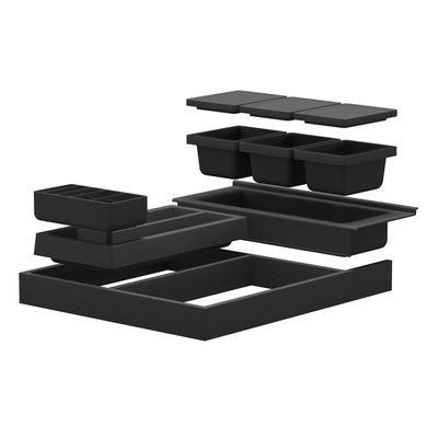 INK lade - indeling model L - zwarte antislip mat - Antraciet 1910203