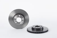 Remschijf COATED DISC LINE BREMBO, Remschijftype: Binnen geventileerd, u.a. für VW, Ford, Seat