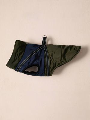 Donsjack hond met ritssluiting karamel