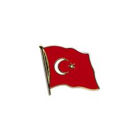 Pin broche supporters speldje van Vlag Turkijë 20 mm - thumbnail