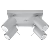 Plafondlamp RING 4 grijs