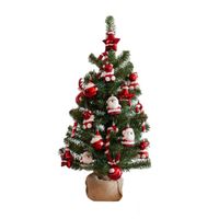 Kunstboom/kunst kerstboom inclusief kerstversiering 75 cm kerstversiering - Kunstkerstboom - thumbnail