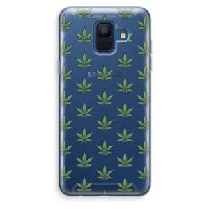 Weed: Samsung Galaxy A6 (2018) Transparant Hoesje