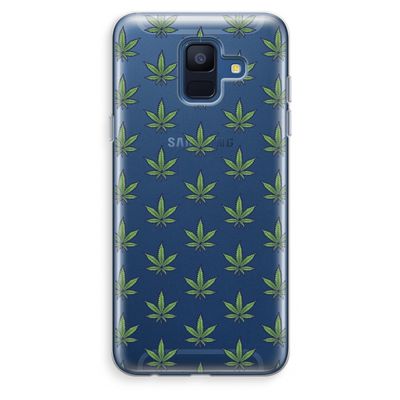 Weed: Samsung Galaxy A6 (2018) Transparant Hoesje