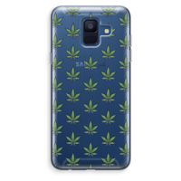 Weed: Samsung Galaxy A6 (2018) Transparant Hoesje