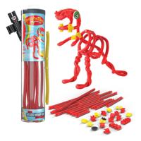 Clics Spaghetteez velociraptor flexibele bouwstaafjes, 34dlg.