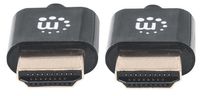 Manhattan 394406 HDMI-kabel HDMI Aansluitkabel HDMI-A-stekker, HDMI-A-stekker 0.50 m Zwart - thumbnail