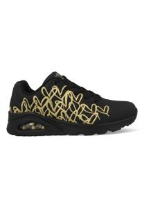 Skechers Uno Shiny One 177142/BKGD Zwart / Goud-36 maat 36