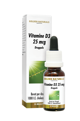 Golden Naturals Vitamine D3 25 mcg druppels