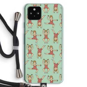 Gymboys: Pixel 5a 5G Transparant Hoesje met koord