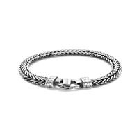 Armband Vossenstaart Oxide zilver 7,2 mm 20 cm