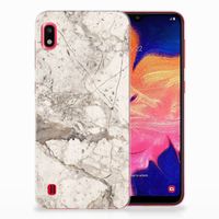 Samsung Galaxy A10 TPU Siliconen Hoesje Marmer Beige