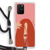 Woke up like this: Samsung Galaxy S10 Lite Transparant Hoesje met koord
