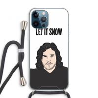 Let It Snow: iPhone 12 Pro Transparant Hoesje met koord