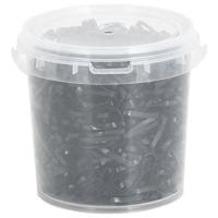 VidaXL Haarelastiekjes paard 1500 st silicone zwart
