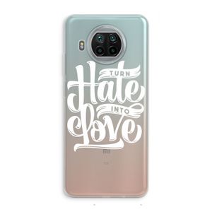 Turn hate into love: Xiaomi Mi 10T Lite 5G Transparant Hoesje