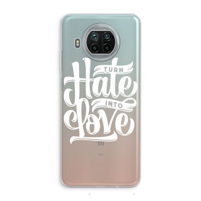 Turn hate into love: Xiaomi Mi 10T Lite 5G Transparant Hoesje