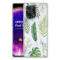OPPO Find X5 TPU Case Leaves - thumbnail