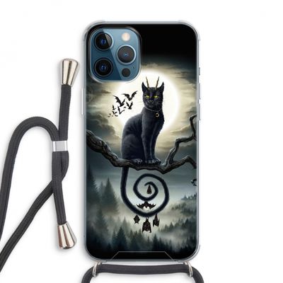 Moonlight Companions: iPhone 12 Pro Max Transparant Hoesje met koord