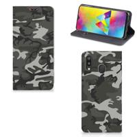 Samsung Galaxy M20 | Hoesje met Magneet | Army Light