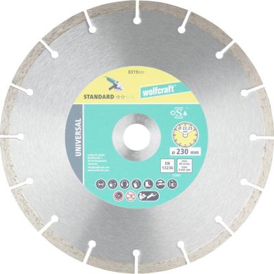Wolfcraft 8319000 Diamanten doorslijpschijf 230 mm 1 stuk(s) Puimsteen, Steen