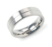 Boccia 0101-22 Ring Titanium zilverkleurig 6 mm - thumbnail