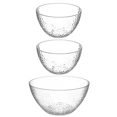 Secret de Gourmet voedsel/serveerschalen set - Kunststof - D25/D13 cm