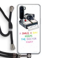 Smile: OnePlus Nord Transparant Hoesje met koord Smile: OnePlus Nord Transparant Hoesje met koord