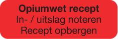 Blockland Strooketiket opiumwet recept 30 x 10mm