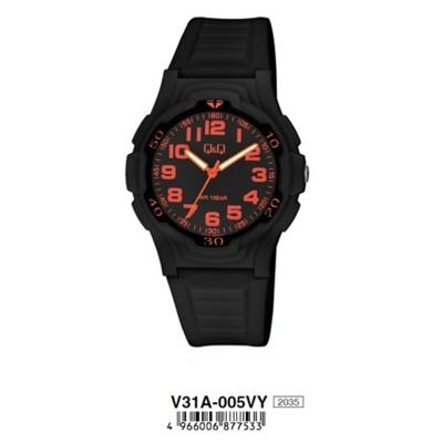 Q&Q V31A-005VY Wit Zilverkleurig (Ø 40 mm) Heren horloge