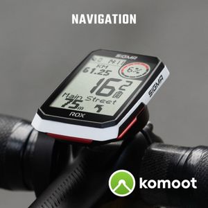 Sigma - ROX 4.0 GPS Fietscomputer inclusief Hartslagband + Top Mount Computerhouder Wit