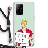 Gimme a call: Oppo A95 5G Transparant Hoesje met koord
