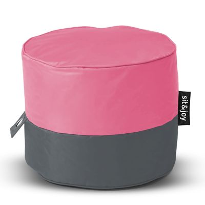 Poef 'Rondo' Pink - Roze - Weerbestendig - Sit&Joy