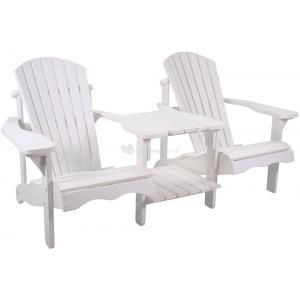 Jumbo Canadian chair tete-a-tete houten tuinbank wit