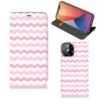 iPhone 12 Pro Max | Hoesje met Magneet | Waves Roze