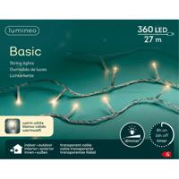 Kerstverlichting - 360 led lampjes -warm wit -2700 cm - transparant snoer -timer en dimmer