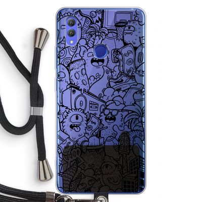 Vexx Black City : Honor Note 10 Transparant Hoesje met koord