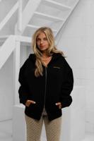 Initial Zip Hoodie Dames Black