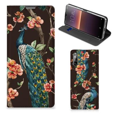 Sony Xperia L4 | Hoesje maken | Pauw met Bloemen